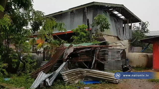 พายุถล่มอีก 50 หลังต้องหลบในกระท่อม