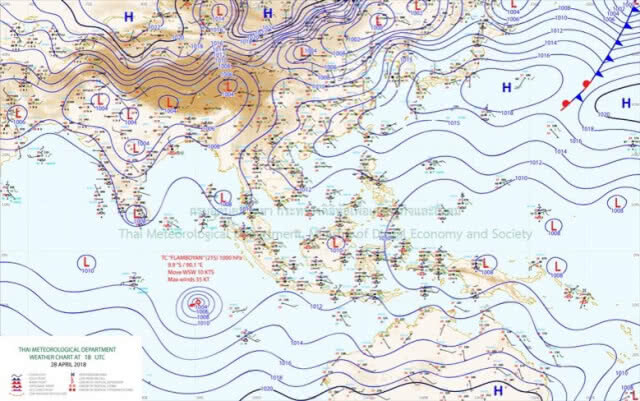 29 เม.ย.61 ทุกภาค 'อุณภูมิลด-ฝนตกหนัก' กทม. อ่วม! ฝน 80%