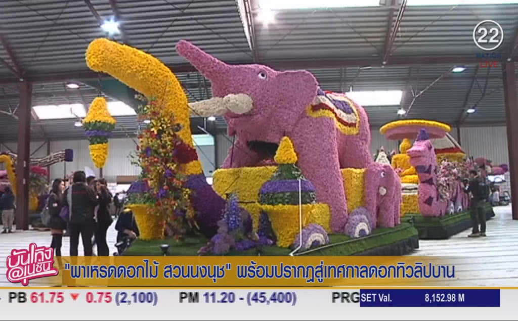 (คลิปข่าว) "พาเหรดดอกไม้ สวนนงนุช" พร้อมปรากฏสู่เทศกาลดอกทิวลิปบาน (คลิปข่าว) "พาเหรดดอกไม้ สวนนงนุช" พร้อมปรากฏสู่เทศกาลดอกทิวลิปบาน