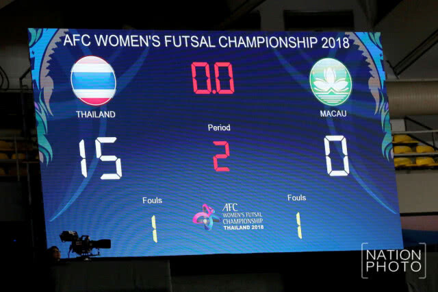 ประเดิมนัดแรก! โต๊ะเล็กสาวช้างศึก ถล่มมาเก๊า 15-0