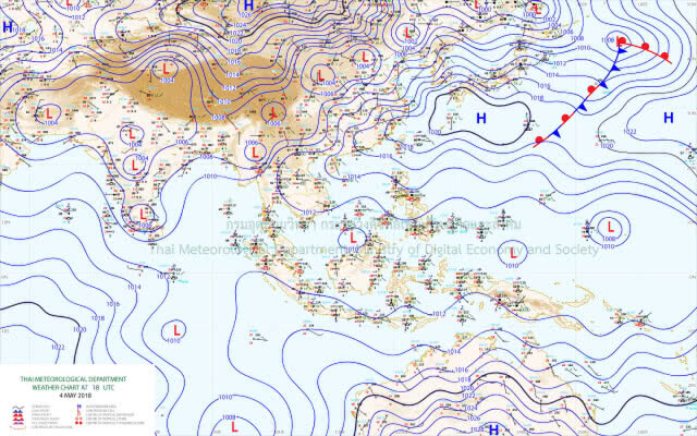 วันนี้ ฝนตกทั่วทุกภาค กทม.ฝน 60%