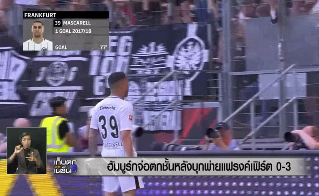 (คลิปข่าว) ฮัมบูร์กจ่อตกชั้น หลังบุกพ่ายแฟรงค์เฟิร์ต 0-3 (คลิปข่าว) ฮัมบูร์กจ่อตกชั้น หลังบุกพ่ายแฟรงค์เฟิร์ต 0-3
