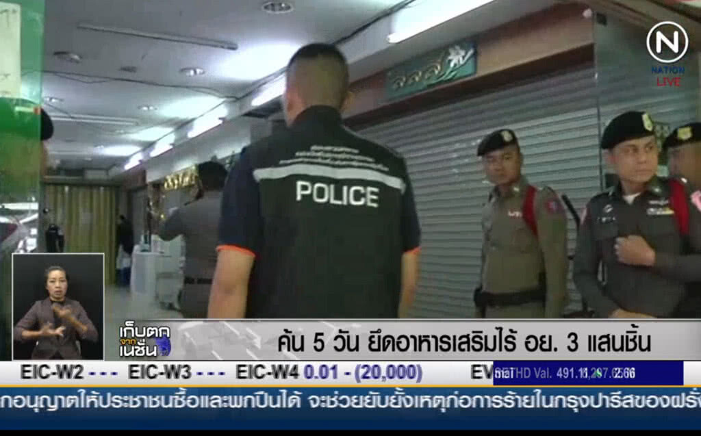 (คลิปข่าว) ค้น 5 วันยึดเครื่องสำอาง-อาหารเสริม ไร้ อย. 3 แสนชิ้น (คลิปข่าว) ค้น 5 วันยึดเครื่องสำอาง-อาหารเสริม ไร้ อย. 3 แสนชิ้น