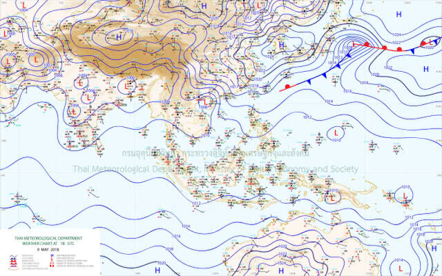 วันนี้ ยังคงมีฝนฟ้าคะนองทั่วทุกภาค