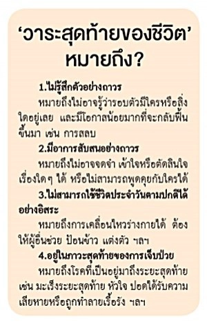 "สิทธิขอตาย" วิธีเขียนพินัยกรรมให้หมอ "ไม่ยื้อชีวิต"