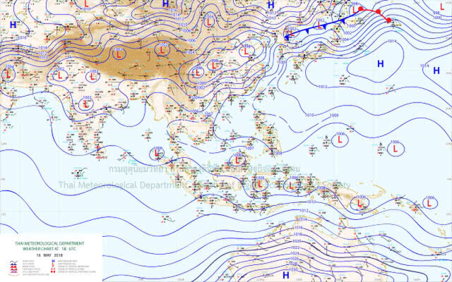 อุตุฯเตือน! ภาคตะวันออก-ใต้ฝนหนัก กทม.ฝน 40%