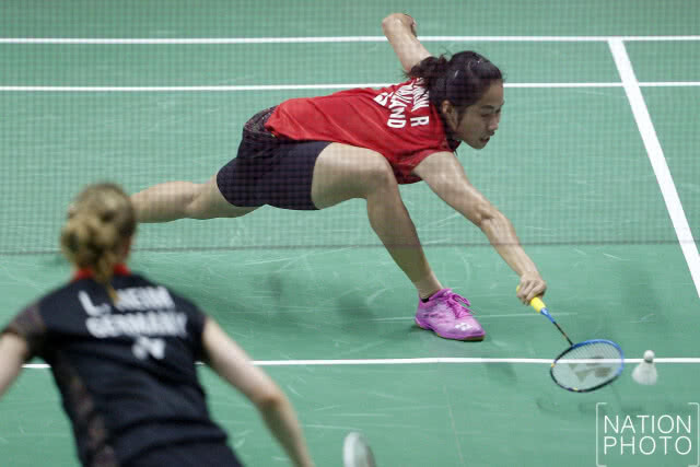 (ภาพชุด)"น้องเมย์" ชนะขาด 2 เซต ศึกโททัล บีดับบลิวเอฟ โธมัส-อูเบอร์คัพ ไฟนอล 2018 นัดแรก