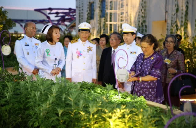 สมเด็จพระเทพฯ เสด็จฯทอดพระเนตร "สวนบำบัดลอยฟ้า"