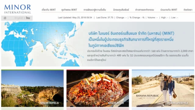 "ไมเนอร์" ทุ่ม "7.4 พันล้าน" ขยายโรงแรมต่างประเทศ