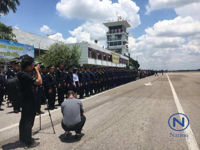 (ภาพชุด) กองทัพอากาศ จัดพิธีรับศพนักบินเครื่องบินขับไล่ L-39