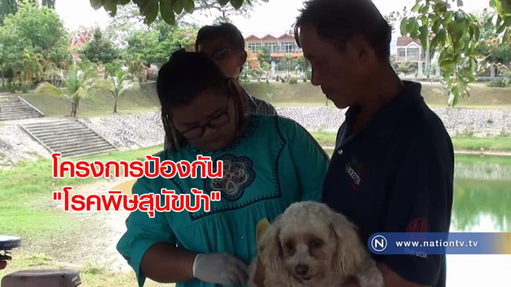 จัดโครงการป้องกัน "โรคพิษสุนัขบ้า"