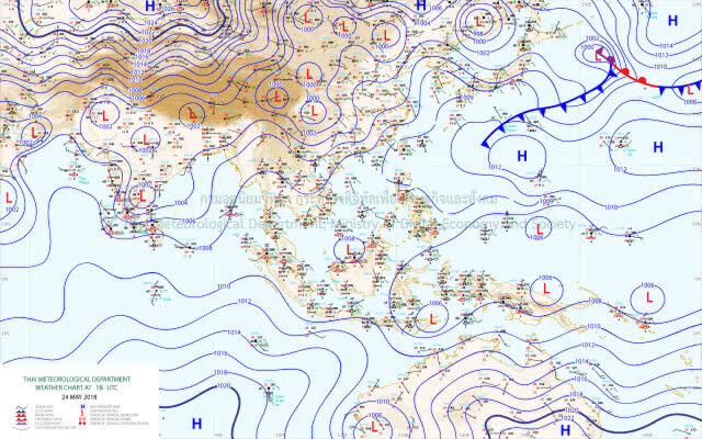 อุตุฯเตือน! ฝนตกหนัก 45 จังหวัด