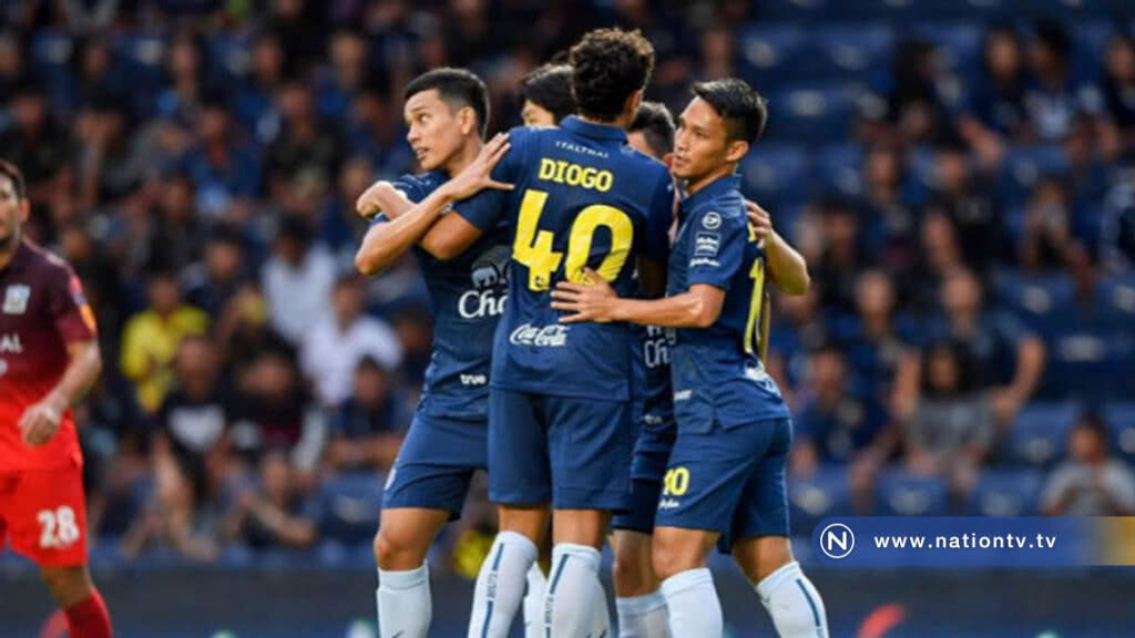 แชมป์เลกแรก! "บุรีรัมย์" ถล่ม "แอร์ฟอร์ซ" 5-0
