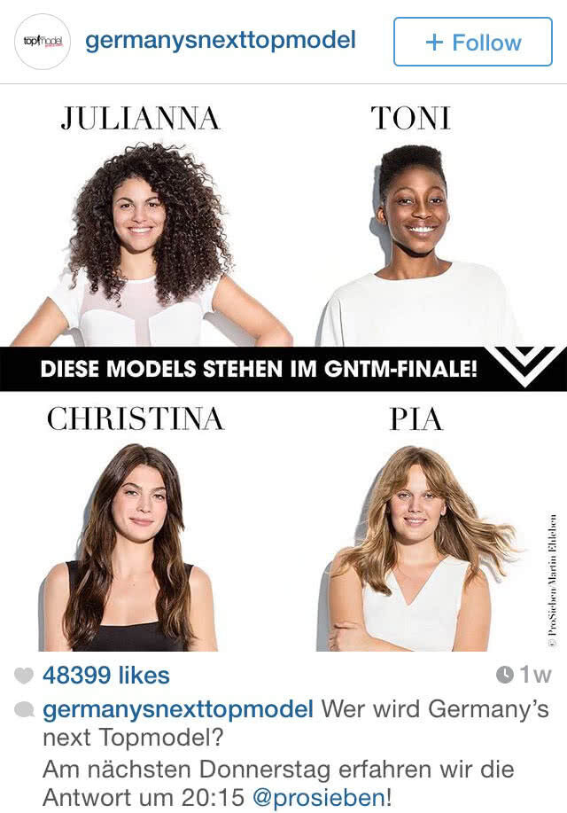 สาวผิวสีหัวเกรียนวัย 18 ชนะ "Germany's Next Topmodel 2018"