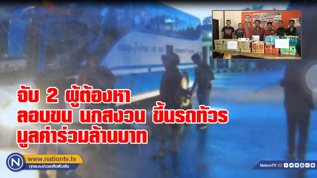จับ 2 ผู้ต้องหา
ลอบขน นกสงวน 257 ตัว ขึ้นรถทัวร์ จับ 2 ผู้ต้องหา
ลอบขน นกสงวน 257 ตัว ขึ้นรถทัวร์