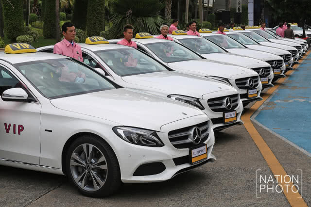 กรมขนส่ง เปิดตัว แท็กซี่ วีไอพี นำรถเบนซ์มาให้บริการผู้โดยสาร