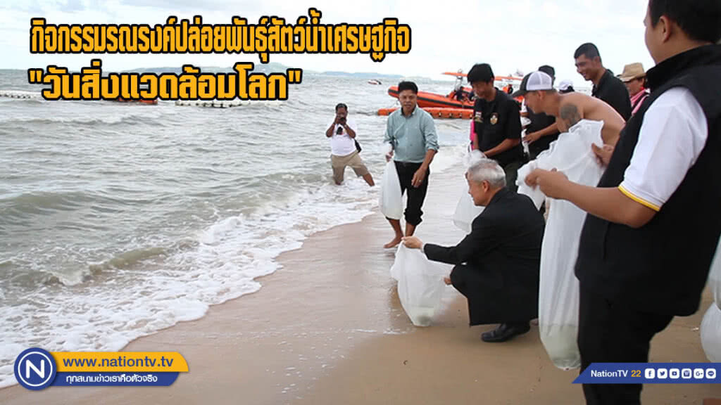 จัดกิจกรรมรณรงค์ปล่อยพันธุ์สัตว์น้ำเศรษฐกิจ วันสิ่งแวดล้อมโลก