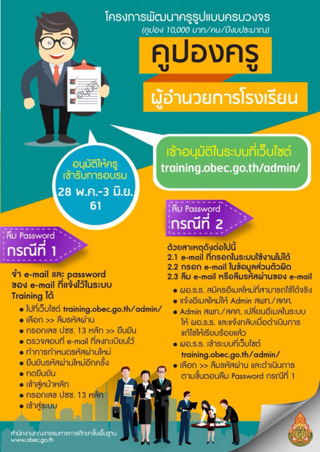 ครูกว่า 2.5 แสนคน เฮ!! ลงทะเบียนพร้อมรับการพัฒนาปีที่ 2 โครงการคูปองครู