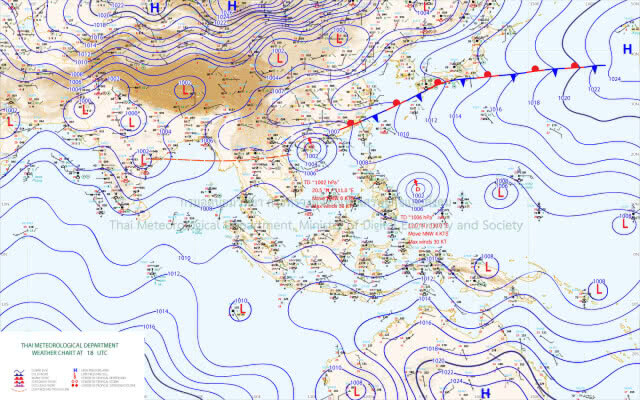 อุตุฯเตือน! ฝนตกหนัก 43 จังหวัด