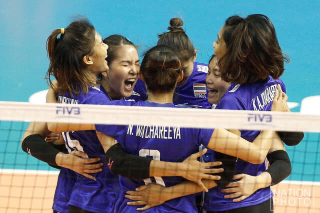 (ภาพชุด) ตบลูกยางสาวไทยสุดต้าน! พ่ายตุรกี 1-3 เซต เนชั่นส์ ลีก 2018