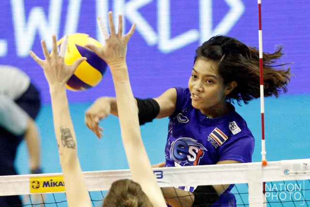 (ภาพชุด) ตบลูกยางสาวไทยสุดต้าน! พ่ายตุรกี 1-3 เซต เนชั่นส์ ลีก 2018