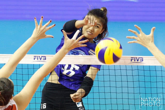 (ภาพชุด) ตบลูกยางสาวไทยสุดต้าน! พ่ายตุรกี 1-3 เซต เนชั่นส์ ลีก 2018