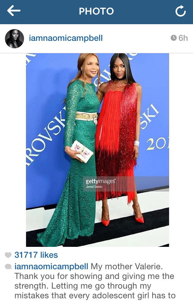 Naomi Campbell คว้า Fashion Icon Award 2018