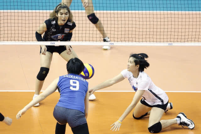 สุดมัน! ตบลูกยางสาวไทย พ่ายญี่ปุ่นฉิวเฉียด 3-2 เซต เนชั่นส์ ลีก 2018(ภาพชุด)