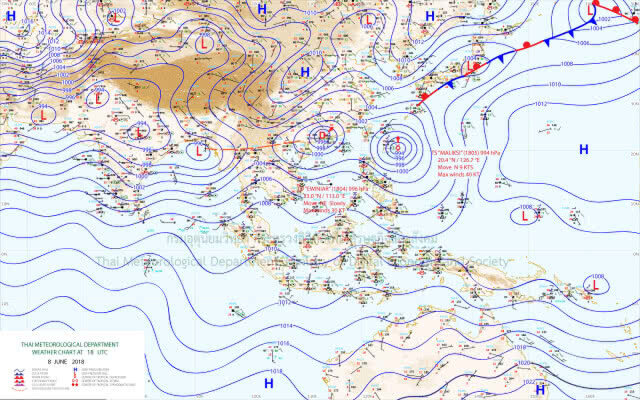 ไทยฝนเพิ่มขึ้น ภาคเหนือ-อีสาน-กลาง-ตะวันออก-ใต้ ฝนตกหนัก