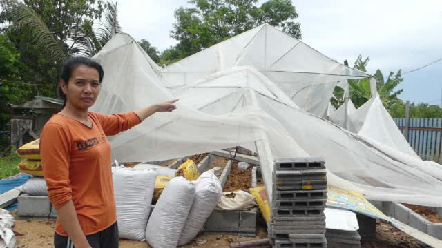 พายุฝนพังบ้านประชาชนเสียหายหลายหลังคาเรือน