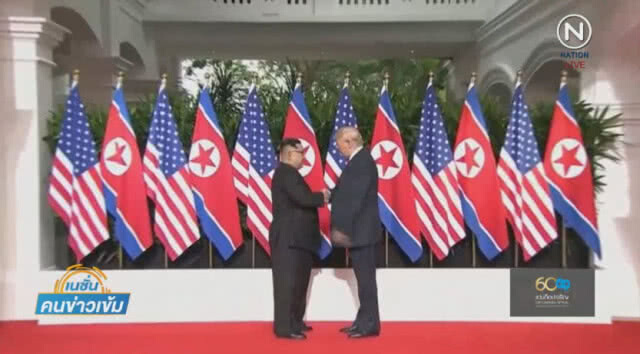 ภาพประวัติศาสตร์! "ทรัมป์" พบ "คิม"