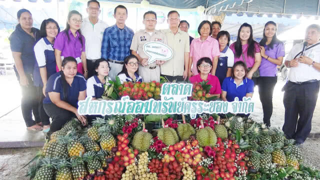 จัดงานรณรงค์ส่งเสริมการกินผลไม้ แจกผลไม้ทานฟรีในงาน