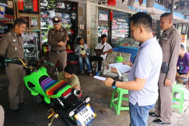 จัดระเบียบร้านซ่อมรถจักรยานยนต์ ป้องกันไม่ให้ทำผิดกฎหมาย