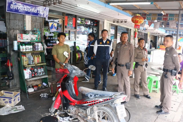 จัดระเบียบร้านซ่อมรถจักรยานยนต์ ป้องกันไม่ให้ทำผิดกฎหมาย