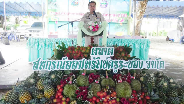 จัดงานรณรงค์ส่งเสริมการกินผลไม้ แจกผลไม้ทานฟรีในงาน