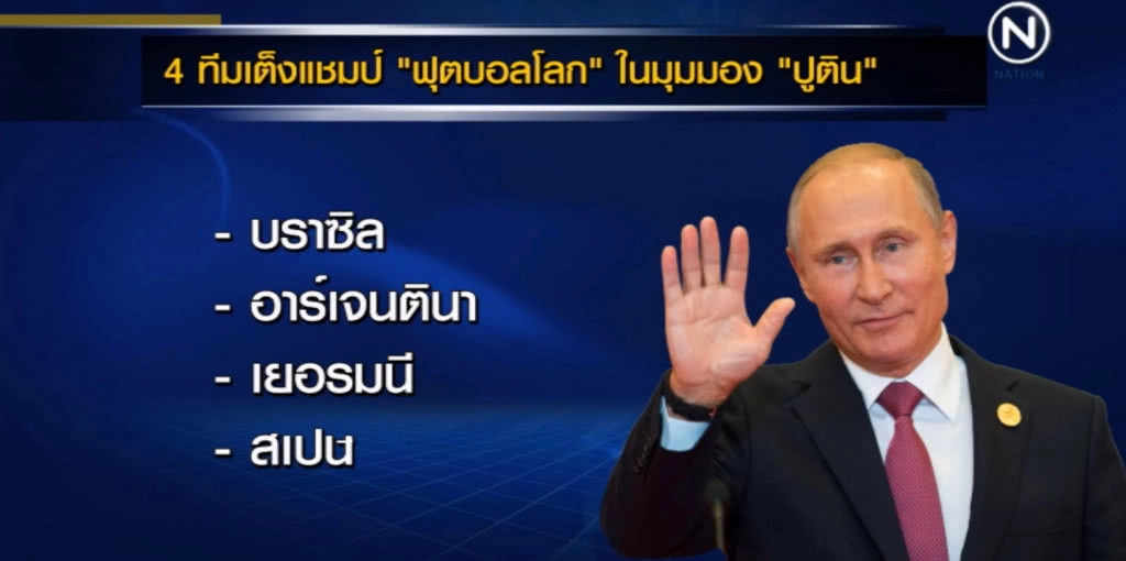 ปูติน...ในสนามฟุตบอล (การเมือง) โลก? ปูติน...ในสนามฟุตบอล (การเมือง) โลก?