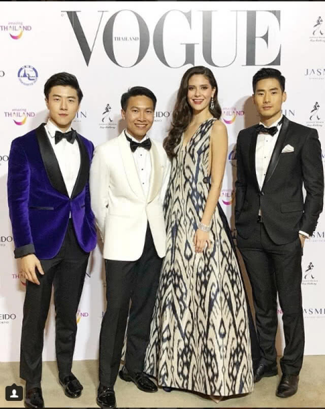 "มารีญา" เข้าร่วมงาน "โว้ก กาล่า 2018"  ร่วมงานชุดผ้าไหมไทย
