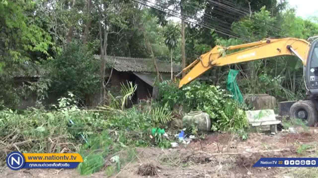 จบปัญหา!ถนนสาย408แขวงการทาง "จ่ายเงิน" และเข้ารื้อถอนแล้ว