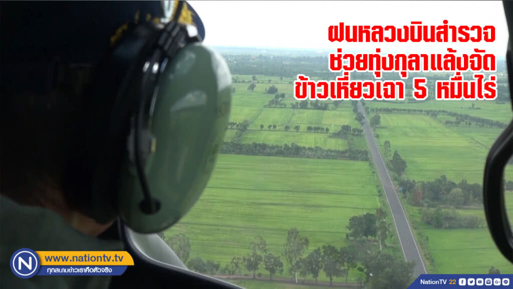 ฝนหลวงบินสำรวจช่วยทุ่งกุลาแล้งจัดข้าวเหี่ยวเฉา 5 หมื่นไร่ ฝนหลวงบินสำรวจช่วยทุ่งกุลาแล้งจัดข้าวเหี่ยวเฉา 5 หมื่นไร่