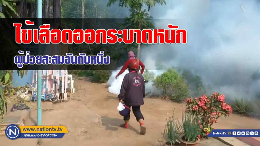 ไข้เลือดออกระบาดหนักผู้ป่วยสะสม "อันดับหนึ่ง" ของประเทศ