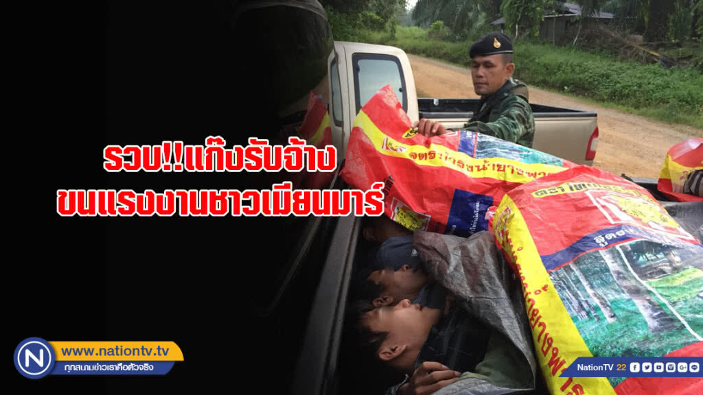 จับแก๊งค์รับจ้างขนแรงงาน นอนซุกอำพรางท้ายกระบะข้ามแดน หัวละ 2 พัน