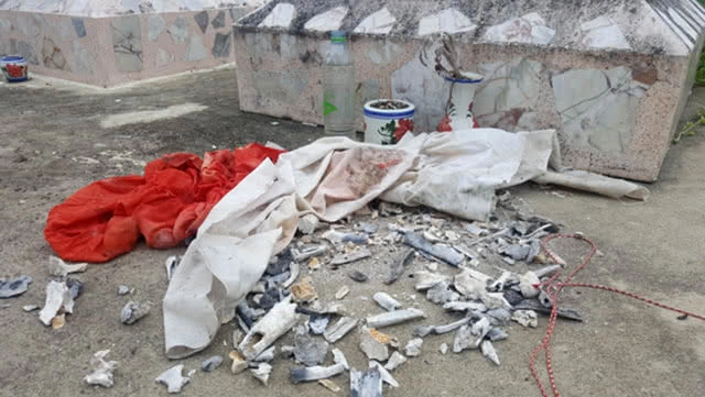 โจรใจบาปทุบเจดีย์เก็บกระดูก ขโมยเงินเหรียญและโกฏทองเหลือง