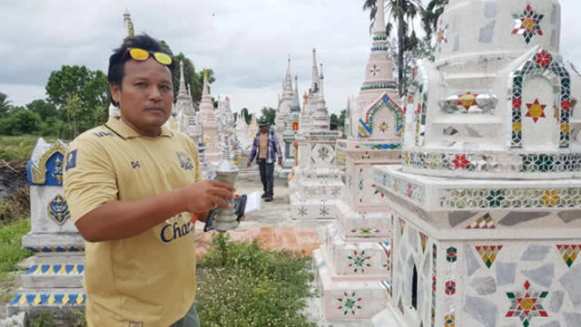 โจรใจบาปทุบเจดีย์เก็บกระดูก ขโมยเงินเหรียญและโกฏทองเหลือง