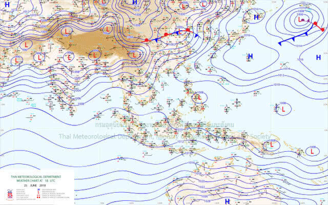 อุตุฯเผย วันนี้ฝนตกหนัก 22 จังหวัด