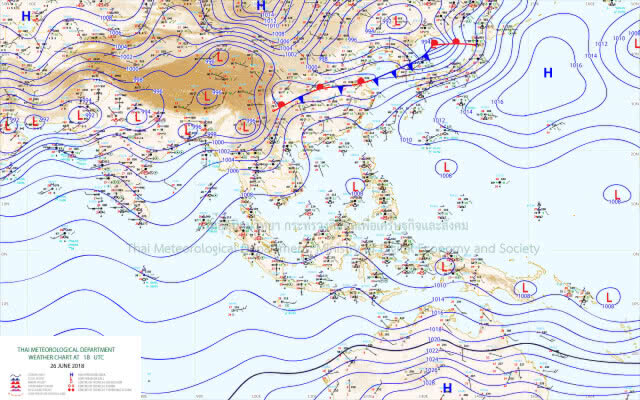 อุตุเตือน! ฝนตกหนัก 26 จังหวัด