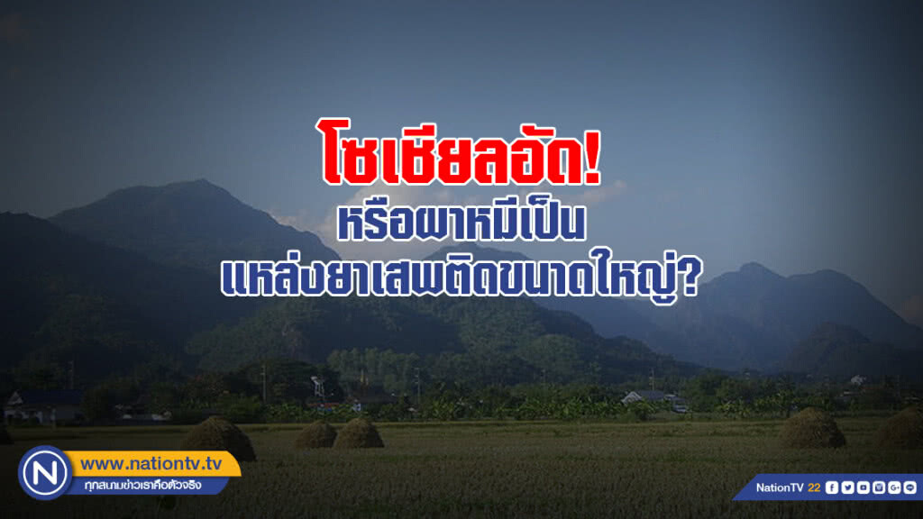 โซเชียลอัด! หรือผาหมีเป็นแหล่งยาเสพติดขนาดใหญ่ โซเชียลอัด! หรือผาหมีเป็นแหล่งยาเสพติดขนาดใหญ่