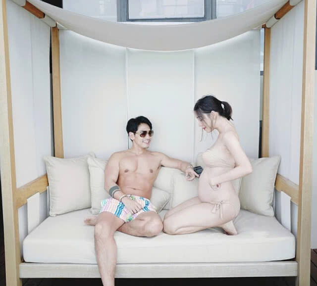 ถึงป่องก็เซ็กซี่ได้! "นิวเคลียร์" อุ้มท้อง "น้องไทก้า" สลัดผ้าเที่ยวสมุย