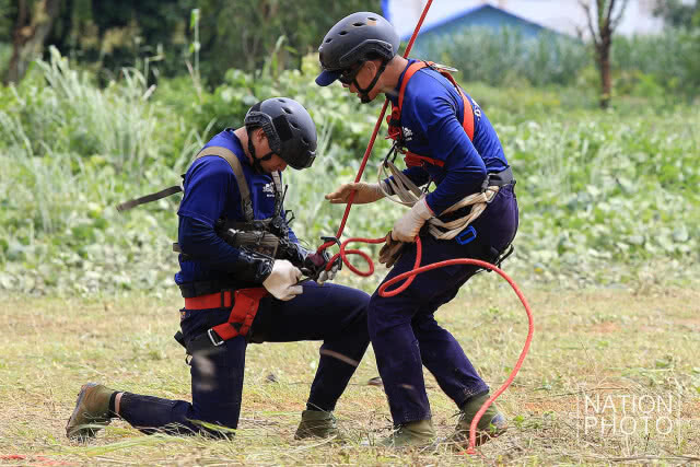 ซ้อมเสมือนจริง! ทดสอบอุปกรณ์การโรยตัว