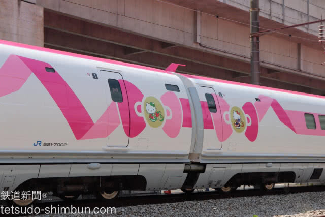 น่ารักคิกขุ!! ญี่ปุ่นเปิดให้บริการ รถไฟหัวกระสุน Hello Kitty