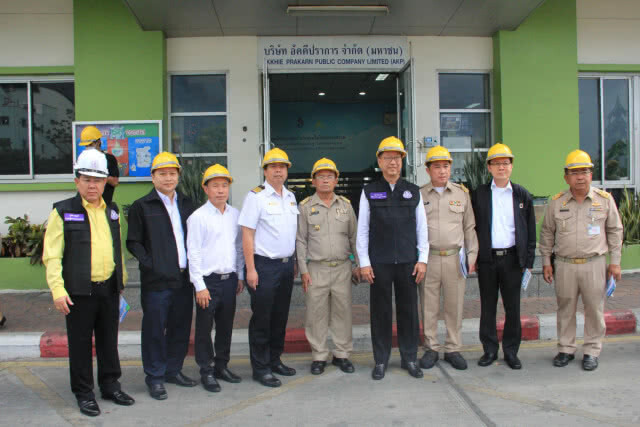 ปลัดกระทรวงอุตสาหกรรมลงพื้นที่ตรวจโรงงานคัดแยกและกำจัดขยะอันตราย